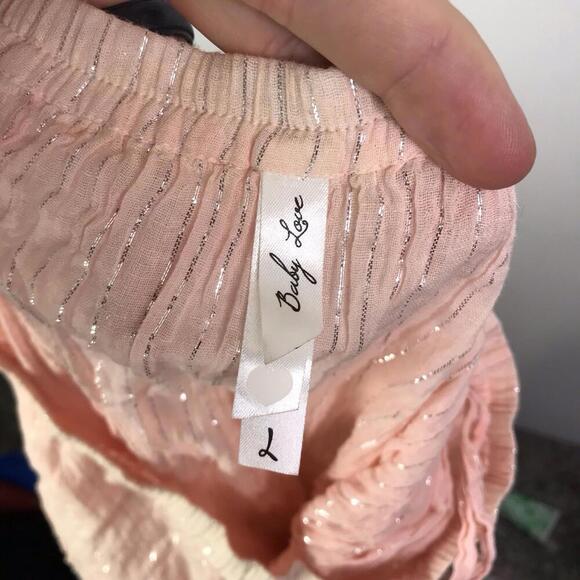 Baby Love Skirt Womens L Tiered Hem Ombré Fairy Maxi Flowy Girly Femme Boho - Picture 4 of 9